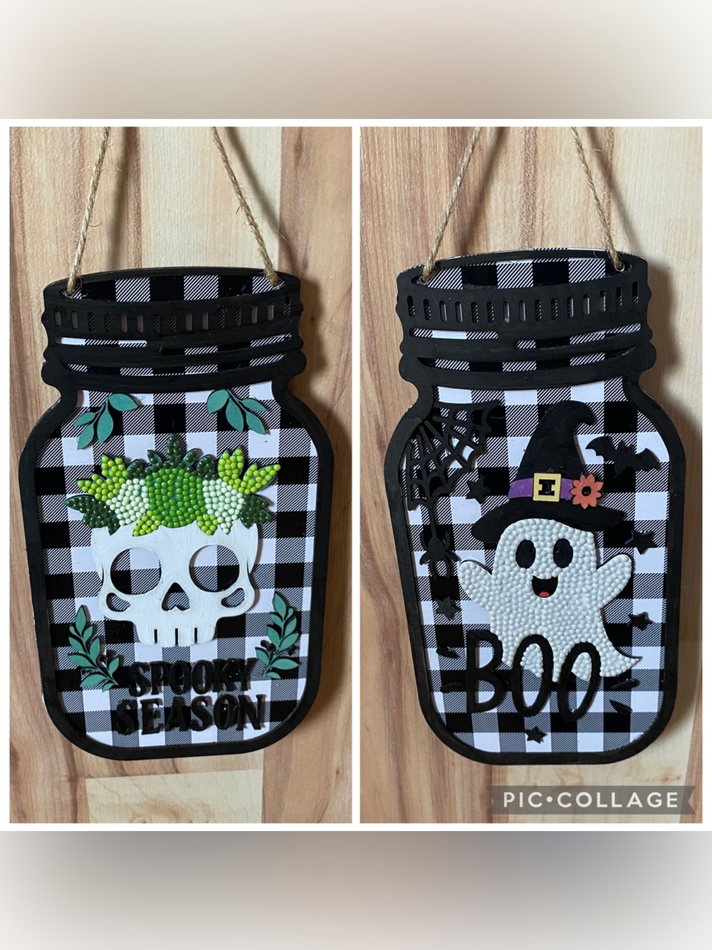 Halloween signs set of two